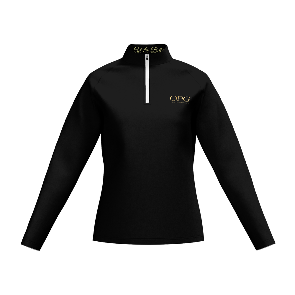 Women's Long Sleeve Quarter Zip - Precision Luxe B/G