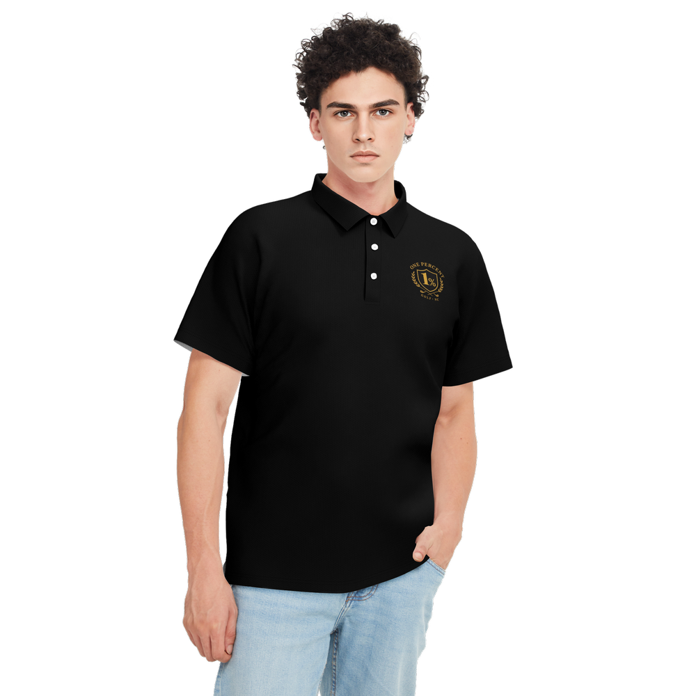 Men's Performance Mesh Sports Polo Shirt - Schoolboy B/G