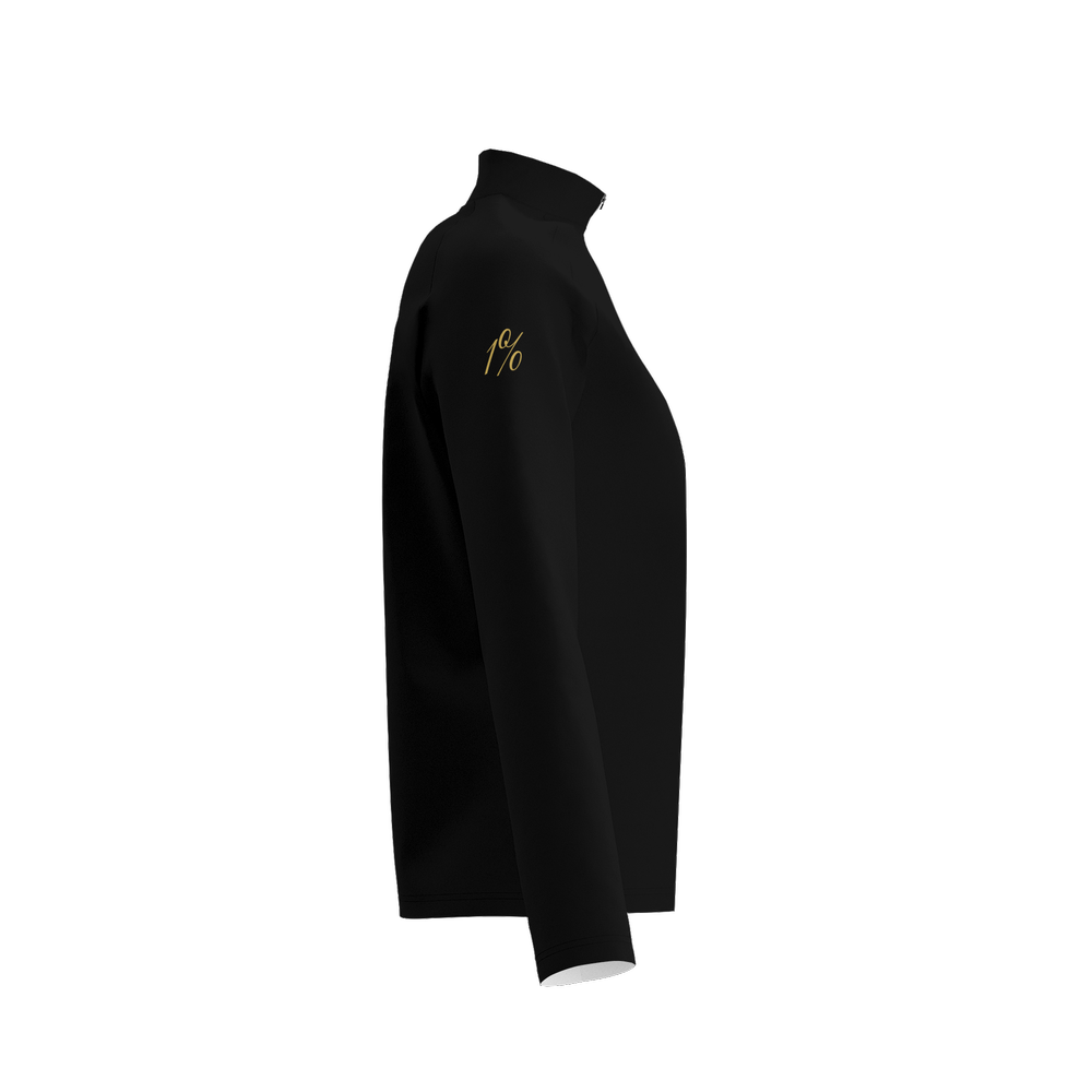 Women's Long Sleeve Quarter Zip - Precision Luxe B/G