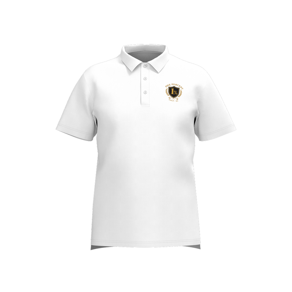 Men's Performance Mesh Sports Polo Shirt - Schoolboy W/G